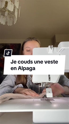 Je couds une veste en Alpaga