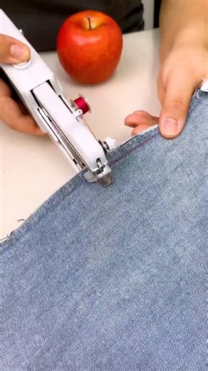 Smart Home Gadgets on Instagram: "💬 Comment “link” to get yours in DM! 🧵 Who needs a big machine when you’ve got this tiny power tool? 😍 This Portable Stapler Sewing Machine lets you fix, stitch & create on the go — anytime, anywhere! 👗✨ Perfect for travel, last-minute outfit fixes, or quick DIYs 💪🪡 🛒 Tap Link in Bio #MiniSewingMachine #PortableStitcher #SewingHack #TravelEssentials #DIYProjects #HandyGadgets #HomeEssentials #explore #AmazonHomeFinds"