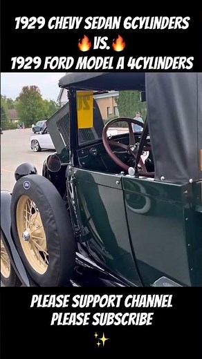 1929 Chevy Sedan 6-Cyl vs 1929 Ford Model A 4-Cyl | Legendary Classics Face Off🔥#classic #car #cars