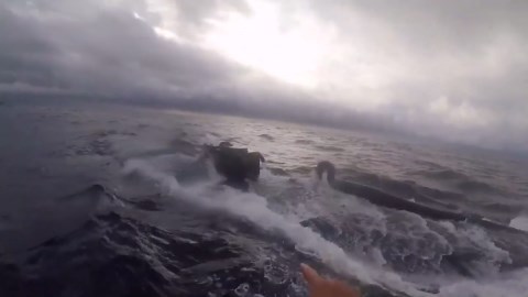 Semi-Submersible Drug Smuggling Vessel Stopped (2019)