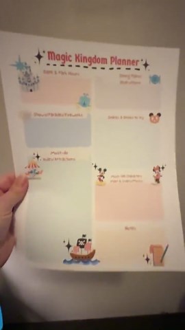 Magic Kingdom Planner | WDW Editable Printable Daily Itinerary | Family Disney Digital Trip Planner - Etsy