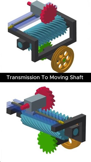 Transmission to Move a Sliding Shaft | Variable Gear Engagement Mechanism