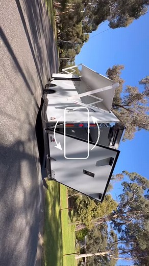 👉 Push a button. Watch the work happen. 👌 #roadwarriortrailers #customtrailers #airbagtrailer #automaticawning #motorsportlife #dragracing #karting #motocross #speedway #raceweekend #becauseracecar #australianmade #trailerlife #rwtbuilt | Road Warrior Trailers