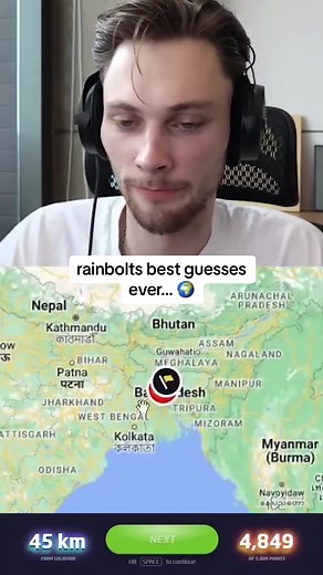 Rainbolt's Best Guesses in GeoGuessr - Exciting and Surprising Challenges