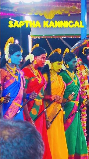 Saptha Kannigal At kulasai Dasara in 7 colour #kulasaidasara2025 #dasara #mutharamman #navaratri2025