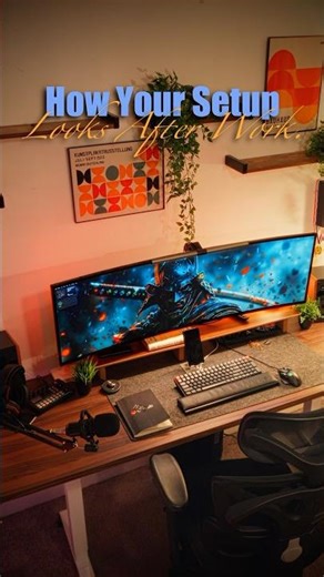 After Work Desk Setup Where I Create Content ✨ #shorts #desksetup #contentcreator