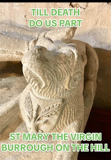 It’s amazing what you can learn when exploring a church. Inside St Mary the Virgin Church in Burrough on the Hill, Leicestershire I discovered two chest tombs with wonderful late 15th century effigies. At the east end of the north aisle is the effigy of Dame Margaret de Stockton, and in exactly the opposite position of the east end of the south aisle is the effigy of her husband, Sir William de Stockton. But why have they been separated in death? Watch this short video to learn why. Full church 