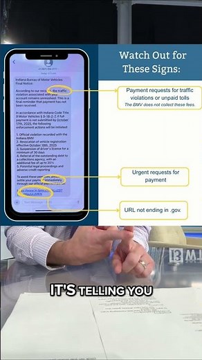 BMV warns of a new text messaging scam
