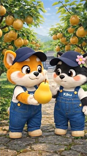 Chibi & Kiku’s Peaceful Pear Orchard Walk