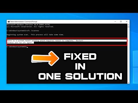 (FIXED) There is a system repair pending which requires reboot to complete restart windows and .....