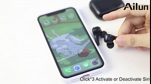 Ailun True Wireless Earbuds with ENC Noise Cancelling Bluetooth Earphones for HD in-Ear Stereo Calls Touch Control Sport Headphones Waterproof Fitness Earbuds USB-C Charging 20H Playtime (Black)