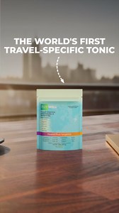 Travel Vitamin Tonic for Flight, Jet Lag, Hydration, Circulation, Digestion & Immune Support, Promotes Calmness, Electrolyte Powder, Travel Essentials, Passion Fruit Tangerine, 15 Sticks