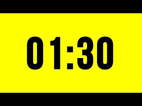 1 Minute 30 Second Timer Countdown No Music With Alarm
