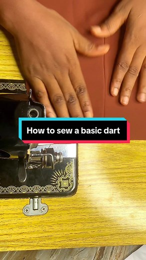 Here is a tutorial of how to sew a basic dart for beginners. I hope you find this helpful #fashiontutor #designforbeginners #howtosewabasicdart