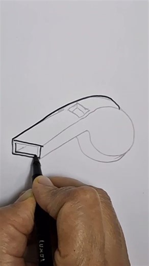 How to draw a whistle | easy for beginners #drawing #howtodraw #easy #whistle