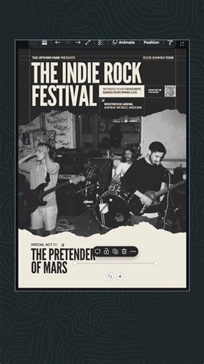 Music Concert Poster Design on Canva, Canva Design Tutorial, Graphic Poster Design #canva