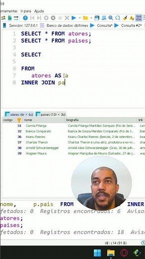 How to do an INNER JOIN in a MySql database #database #sql #mysql #sqlserver #shorts