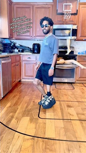 Walking in orthopedic Nike Air Max’s versus in regular Nike Air Max’s