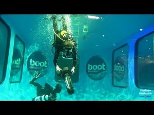 Boot Düsseldorf 2018 Rundgang Halle 3 Tauchen Tauchturm Schnuppertauchbecken Tauchsport
