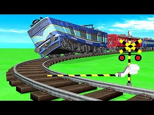 High-Speed Train Accident | Railroad Crossing Animation