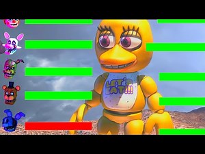 FNaF DELETED asdfmovie Scenes WITH HEALTHBARS