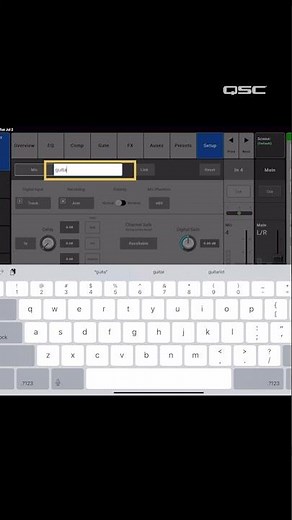 How to Label a Channel on a TouchMix Digital Mixer #ytshorts