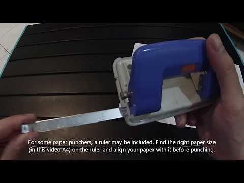 How to use a paper puncher?