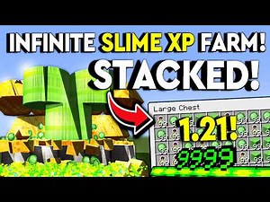 BEST INFINITE XP SLIME FARM 1.21! Minecraft Tutorial - NEW!