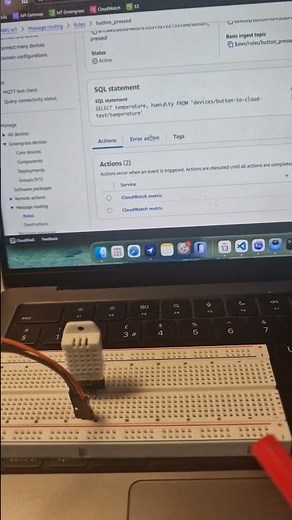 I Sent Real Sensor Data to AWS (Greengrass + CloudWatch Demo) #iot