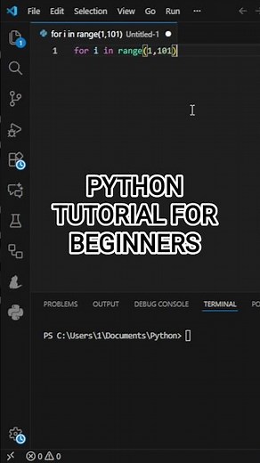 Python tutorial for beginners #python #tutorial #coding #pythonforbeginners #shorts #learnpython