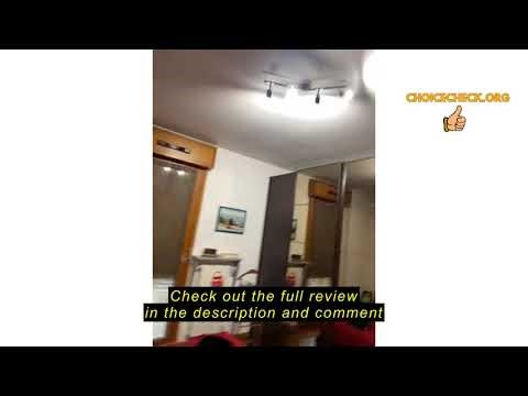 Review URAQT GU10 Spotlight Ceiling Lamp, 3 Silver Kitchen Spot Lights for Ceiling, LED Rotatable GU