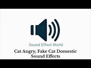 Cat Angry, Fake Cat Domestic (Sound Effects)