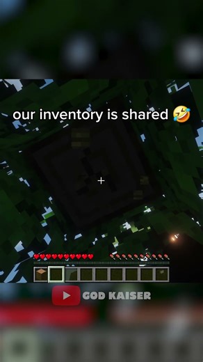 Minecraft But Inventory Is Shared! #minecraft #minecraftshorts