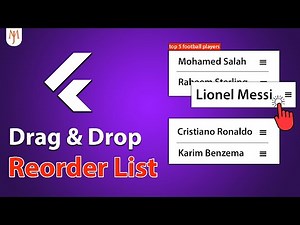 Flutter Tutorial - ReorderableListView [2022] (by Drag and Drop)