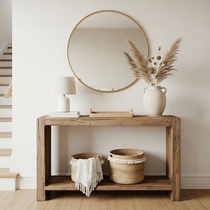 Rustic Console Table for Entryway Modern Console Table Reclaimed Wood Console Table Custom Farmhouse Entry Table Live Edge Console Table - Etsy