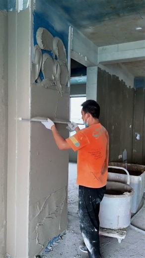 Cement patching for walls #shorts