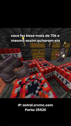 IP:astral.srvmc.com Porta:25520 #astralmc #fyp #Minecraft #servidorbedrock #servidorminecraft