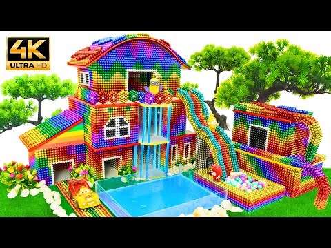 DIY - How To Build A $30,000 DREAM HOUSE From Magnetic Balls | ASMR Videos 4K