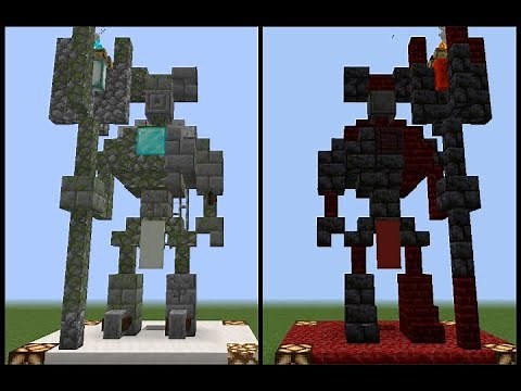 Como hacer estatuas sencillas en Minecraft