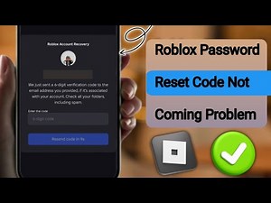 Roblox Password Reset Code Not Coming | Fix Roblox Verification Code Problem (2025)