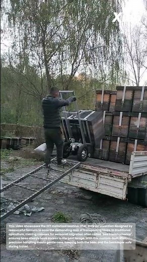 DIY Motorized Beehive Lifter: Transporting hives for seasonal migration to areas with better forage