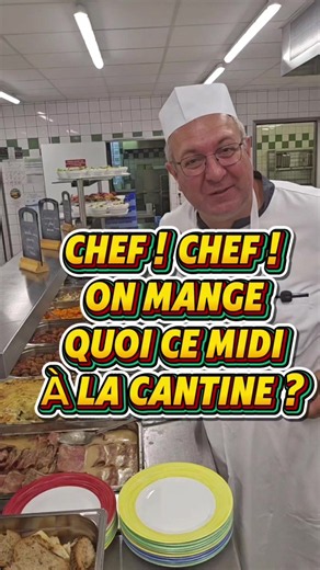 Chef ! On mange quoi ce midi à la Cantine 👌 #cuisine #cantine #restaurant #pourtoi @Steph @josianebzt @Sabine, la cantinière83.