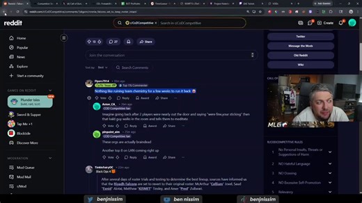 One of the few times I actually disagree with Ben here (rant incoming)1) “CS Does it” doesn’t compare. CS is a competitively designed game, CoD is for casuals, map to map impact on competitiveness is far steeper for CoD than CS. 2) as much as pros have proven they can’t organize at times, the league hasn’t exactly proven itself to continually get things right either. 3) I’m okay with the league taking over certain decisions from the pros (NOT GA’s), but the league should definitely provide clari