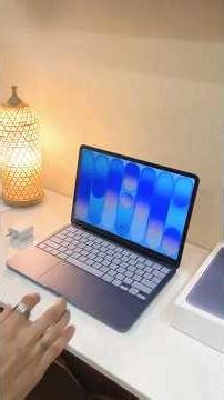 Unboxing the stunning Indigo MacBook Neo! 💜 Apple’s newest laptop looks incredible. #apple #macbook