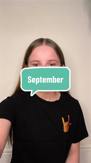 Welcome to today’s sign of the day! Today’s sign of the day is “September!” Using SSE (With BSL signs!) -Let’s Make A Difference❤️ #BSL #signoftheday #letsmakeadifference #learntosign #SSE