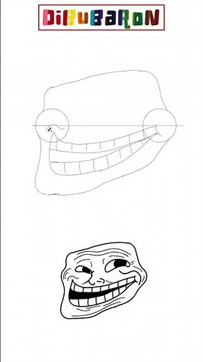 Dibujando a trollface | Dibujos fáciles