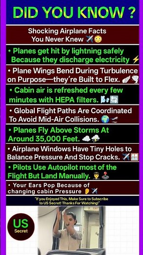 Mind-Blowing Airplane Facts You Won’t Believe! ✈️😲