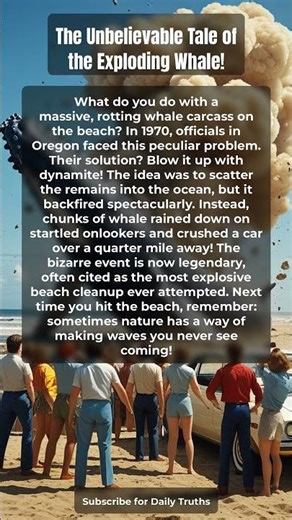 The Unbelievable Tale of the Exploding Whale!