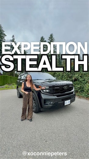 Connie Peters on Instagram: "🚗 2025 Ford Expedition Limited Stealth 🛞 4x4 🧨 3.5L V6 High Output ⚙️ 10-speed automatic transmission 🐎 440 Horsepower | 510 lb-ft Torque 💺 Seats 7 🪝 Tows up to 9,600 lbs 💰 As tested 🇨🇦 $114K 🇺🇸 $ #fordexpedition #expeditionstealth #suv #familycars"