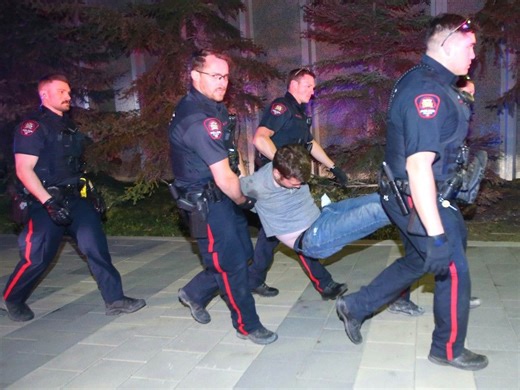 Five arrested in pro-Palestinian protest at U of C, Calgary police chief says